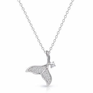 AERIA Grace Leaf Pendant Necklace