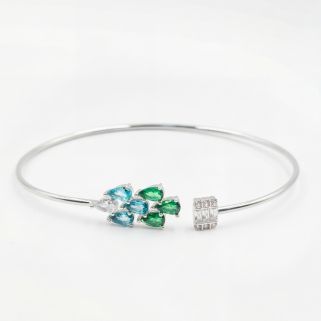 Aqua Leaf Bloom Kada